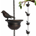 thumbnail image 2 of Bird Rain Chain Decorative Metal Rainwater Collection Chain Outdoor Garden Decor, 2 of 6