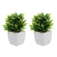 thumbnail image 4 of Shisuyan 2pcs Indoor Artificial Plants For Home Decor Small Fake Bonsai Trees In Pot Realistic Simulation Plant In Pot Desktop Artificial Greenery Bonsai Decoration, 4 of 8