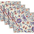 thumbnail image 5 of Coolnut Retro and Elegant Bohemia Cloth Napkins Set of 4, Durable Printed Washable Table Napkins for Valentines, Weddings, Dinners Parties Home Decor, 20 x 20 Inch Washcloth Gift, 5 of 7
