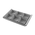 thumbnail image 2 of CasaChic 6 Slot Snack and Fruit Serving Tray, Multi Compartment Plastic Organizer for Party & Home, Easy to Clean & Keep Table Tidy, 2 of 6