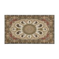 thumbnail image 2 of Boho Dark Brown Pattern Rugs and Mats Non Skid Washable Absorbent Microfiber Soft Kitchen Mat for Floor Set Of 2 Decor Stain Resistant 17"x47"+17"x30", 2 of 7