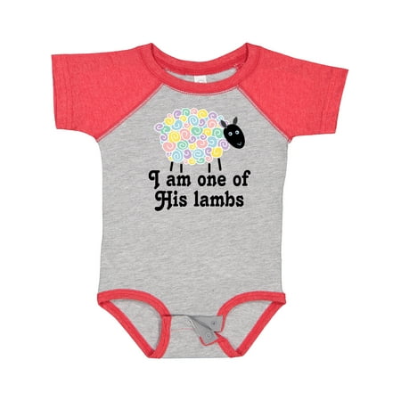 

Inktastic Religious Lamb Christian Childs Gift Baby Boy or Baby Girl Bodysuit