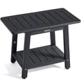 thumbnail image 1 of Banco de ducha KaimuBench HDPS impermeable de 2 niveles negro, 1 of 6