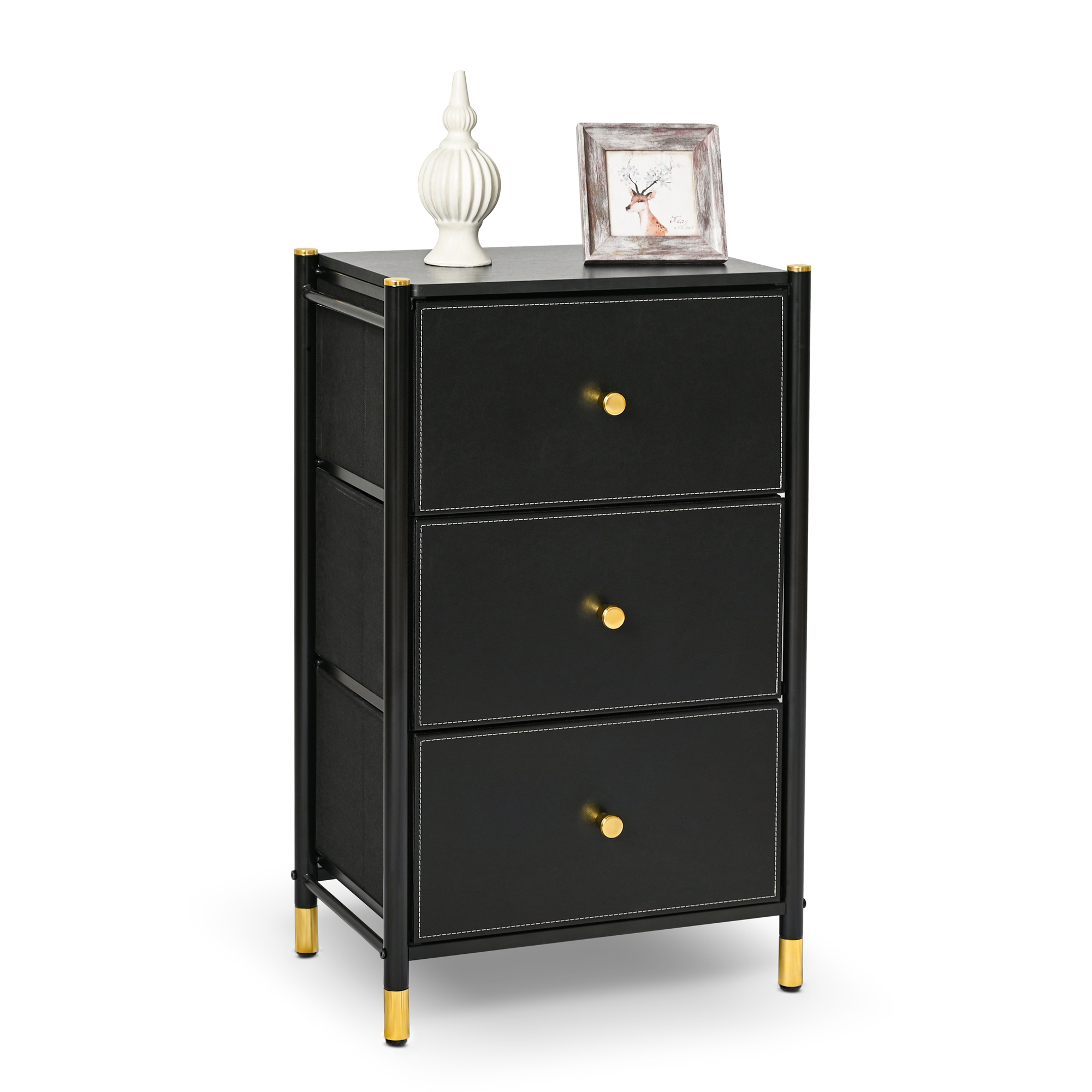 Bigroof 3 Drawer Dresser for Bedroom,Small Dresser Modern Closet