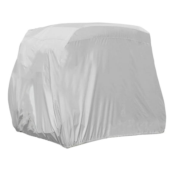4 Passenger Golf Cart Cover 210D Oxford Waterproof Dustproof Roof Enclosure Rain Cover for EZ GO, Club Car,,1 x 4 Seater Golf Cart Cover,Silver