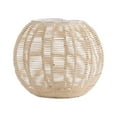 thumbnail image 1 of Pantalla tejida para lámpara colgante Tejido de ratán Lámpara de araña retro Cubierta de luz Cubierta de linterna de techo para pasillo Sala de estar Estilo A, 1 of 8