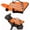 Orange, variant on Reflective Angel Wing Dog Life Jacket with Chin Float Vest for Swimming | Head Support Bulldog Frenchie Small High‑buoyancy Quick‑rescue Handle Breathable Mesh Reflective Strips(Pink,L)