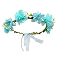 thumbnail image 3 of Diadema de flores Diadema floral para mujeres para bodas, vacaciones, playa, accesorios fotográficos Estilo D, 3 of 8