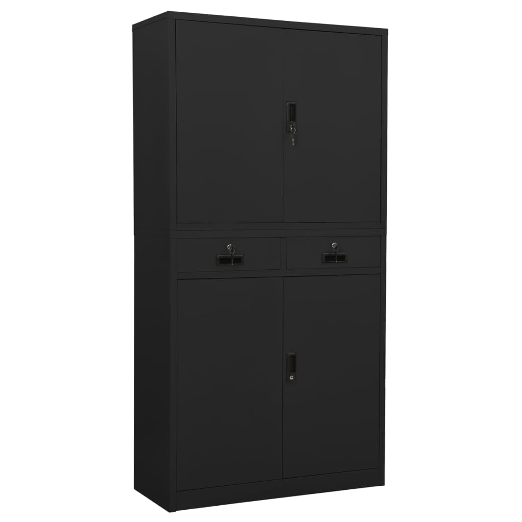 VidaXL Industrial Office Cabinet - Steel Storage Solution With Locker - View #6