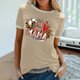 thumbnail image 2 of Elegante blusa de manga corta con cuello redondo y manga abullonada para mujer OAVQHLG3B Store  lin121212, 2 of 5