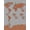 Burnt Orange Gray, Pattern 3, variant on ODIKA World Map Circular Featuring Graphic Continents And Geometric Edge for Dorm Room, Small Living Apartment, Stain Resistant Low Profile