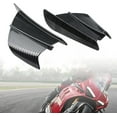 thumbnail image 1 of 1 par de aletas de motocicleta de fibra de carbono ABS, deflectores de aire, aletas de carenado de motocicleta, alerón, ala lateral, kit de ala de parabrisas compatible, 1 of 5