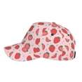 thumbnail image 2 of Lsque Strawberry Baseball Cap Trucker Low Profile Hat Golf Dad Hat Adjustable Original Classic Unconstructed Plain Cap Men Women, 2 of 9