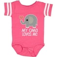 thumbnail image 3 of Inktastic My Oma Loves Me Grandchild Boys or Girls Baby Bodysuit, 3 of 5