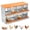 Orange Red, variant on COZONY 3-Slot Chicken Nesting Box, Egg Laying Boxes for Hens, Poultry Coop Accessories with Removable Dividers & Easy Clean, Green