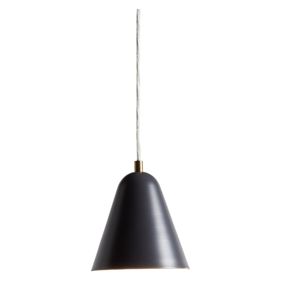 MoDRN 1-Light Black Scandinavian Pendant Light