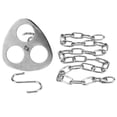 thumbnail image 4 of Juego de soporte para olla colgante de parrilla de acero inoxidable, trípode portátil para exteriores, herramienta para picnic, 4 of 14