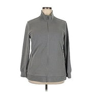Hi-Tec Womens Super Cozy Full Zip Tech Fleece Gray Size Medium