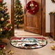 thumbnail image 3 of Decoraciones navideñas, adornos navideños, regalos navideños Alfombra navideña Puerta de entrada Felpudo semicircular Felpudo antideslizante absorbente para el hogar Felpudo a prueba de suciedad Felpu, 3 of 5