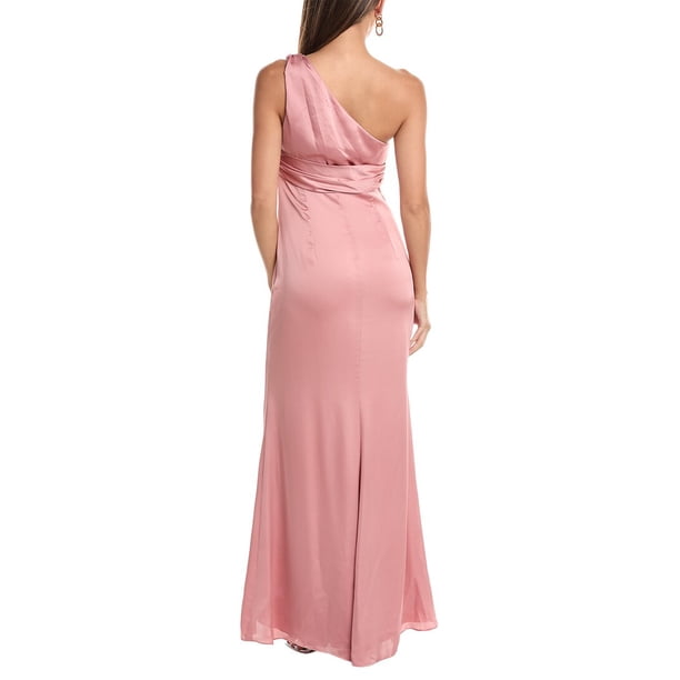 THE DESSY GROUP womens Dessy Collection One-Shoulder Gown, 2, Pink -  Walmart Business Supplies
