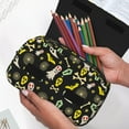 thumbnail image 6 of Kdxio cartoon Skull spider web for Double Compartment Pen Case Oxford Organizer with Zipper Pockets for Students Artists, 6 of 7