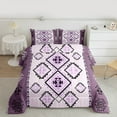 thumbnail image 2 of Castle Fairy Teens Bohemian Aztec 3 Pieces Queen Comforter Set,Exotic Style Ultra Soft Bedding Sets,Hippie Tribal Bedding Comforter Set Breathable,Ultra Soft Home Decor,Reversible, 2 of 8
