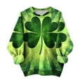 thumbnail image 7 of Zedker St Patricks Day Shirt for Women 2026 Casual Plus Size 3/4 Sleeve Irish Clover Shirts Funny Saint Patrick's Day Tunic Tops, 7 of 7