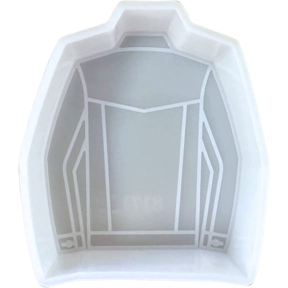 Jean Jacket Car Freshie Silicone Mold  3.8 x3.5 inch Add Fringe for Scented Aroma Beads Car Candle, Soap Oven Safe to Bake Heat Resistant Rodeo Country Singer