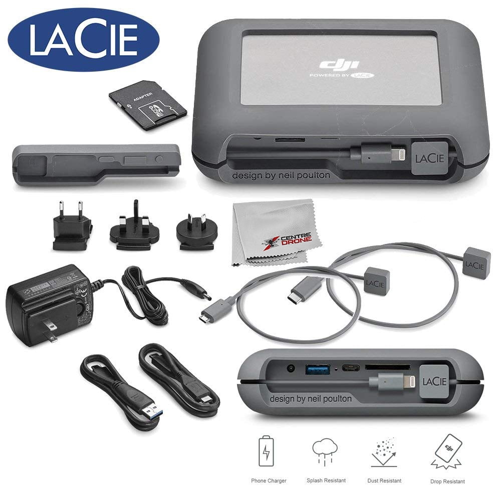 LaCie DJI Copilot BOSS Computer-free In-field Backup and Power Bank with SD Reader, 2000GB + 1mo Adobe CC All Apps (2TB) Bundle | Walmart Canada