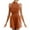 Orange, variant on Maean Women's Hanging Neck Romper with Pockets Summer Casual Shorts Sleeveless Backless Tie Jumpsuit