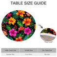 thumbnail image 6 of Pioneer Flower Floral Print Pattern Round Fitted Tablecloth with Elastic Edge,Dining Table Cover Waterproof,Outdoor Round Tablecloth for Camping,Dining,Indoor and Outdoor, 6 of 7