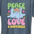 thumbnail image 3 of Horton Hears a Who - Peace Love Happiness - Women's Short Sleeve Graphic T-Shirt, 3 of 5