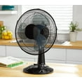 thumbnail image 2 of Pelonis 12" Fan Head, Oscillating, Portable Table Fan 3-Speeds, Tilt Head, Black, New, FT30-8MBBV, 2 of 6