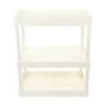 thumbnail image 1 of SUTENGDA Étagère de Rangement Multi-Couches avec Couvercles Étagères de Douche Transparentes Bureau Blanc, 1 of 6