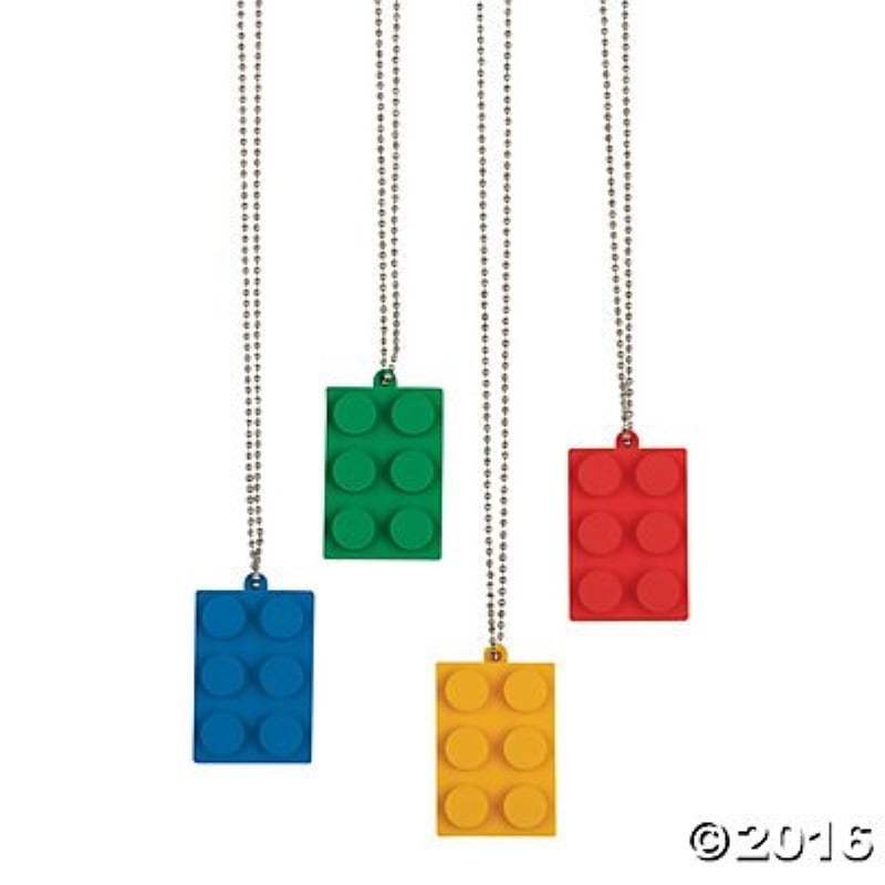 Fun Express Plastic Bright Color Crystal Cross Necklaces Religious Party Favors 96 Count