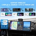thumbnail image 3 of Screen for  Tablet   Screen for , 4K Dash Cam Portable  Play with 3  Camera Backup Camera,10.26"  Display FM Radio Stereo  5.2, 32GB Black, 3 of 7