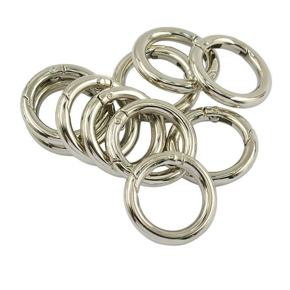 10 Shaped Carabiner Spring Round Carabiners Clip Keyring Outdoor Accessories for Hiking Camping