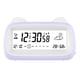 thumbnail image 1 of Bewildely Reloj despertador electrónico multifuncional transparente para organizar el dormitorio, consultar el calendario y el escritorio. Electrodomésticos púrpura, 1 of 2