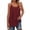 AB419 Red, variant on Tisuna Womens Tank Tops Summer Crew Neck Sleeveless Loose Fit Shirt Ladies Adjustable Spaghetti Strap Basic Cami Shirts Size Xxxl Black