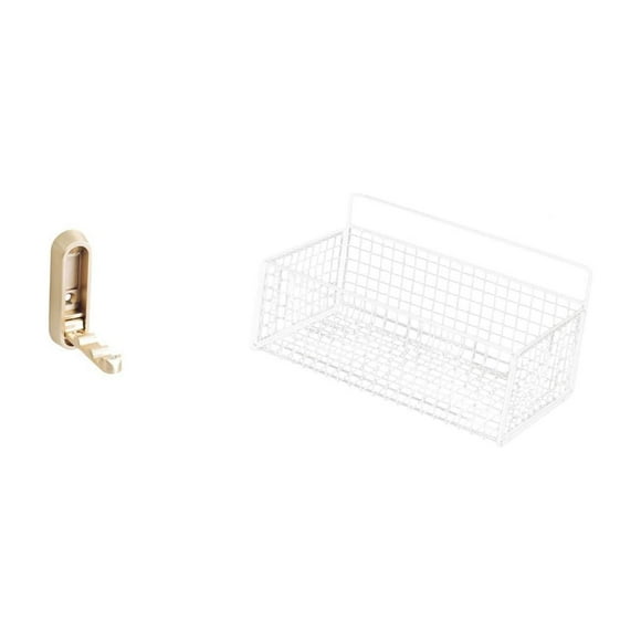 Organizador de pared plegable que ahorra espacio para baño, armario, toallas, batas, perchas, ganchos para abrigos y toallas. Solución de almacenamien