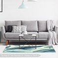 thumbnail image 6 of Whale Modern Geometric Polyester Indoor Rug - Stylish Right-Angle Floor Mat - Ideal for Living Room, Bedroom, Office - Durable - 5x7 Feet Rug in Grey Color, 6 of 6