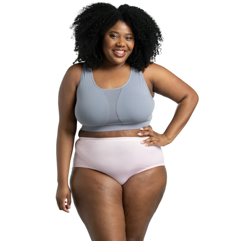 Fruit of the Loom Women's Fit for Me Plus Size Underwear, Designed to Fit  Your Curves, Brief - Microfiber - Assorted, 9 Plus : : Clothing,  Shoes & Accessories