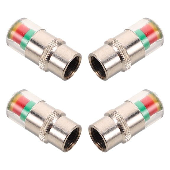 FOMIYES 4-Pack Universal Valve Stem Caps Compatible with Tire Pressure Monitoring Systems for Improved Car Tire