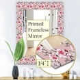 thumbnail image 5 of DESIGN ART Designart 'Pink Blossom 5' Traditional Mirror - Vanity Printed Mirror 23.7 in. wide x 31.5 in. high, 5 of 5