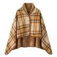 thumbnail image 1 of 2025 Grand Poncho de Rangement pour Femmes, Chandail, Foulard à Col Roulé Tricoté, Châles Élégants, Cape pour Robe Formelle Automne, 1 of 2
