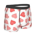 thumbnail image 3 of Disketp Pink Hearts1 Men'S Boxer Briefs,Soft And Breathable Cotton Underwear With Comfortflex Waistband, 3 of 8