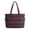 Black Purple, variant on Puffy Tote Bag for Women, Lightweight Work Tote Handbag | 20L for 15.6" Laptop/ 18L for 15.6" Laptop, Quilted Shoulder Bag for Travel College Gym Daily