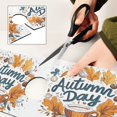thumbnail image 6 of Yayeee Faucet Mat for Kitchen Sink 14.7" Diatomite Long Splash Guard Pad, Autumn Day with Cocoa Pattern, 2 Pack, 6 of 7