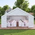 thumbnail image 4 of Dateyes 40*20FT Party Tent,Heavy Duty Outdoor Awning Tent,with Removable Sidewalls, Commercial Wedding Big Tent,Carport, BBQ,UV 50+, Waterproof, White, 4 of 9