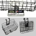 thumbnail image 4 of ebike Bike Basket Front/Rear Folding Bicycle Basket with Removable Liner PU Bag, 4 of 12